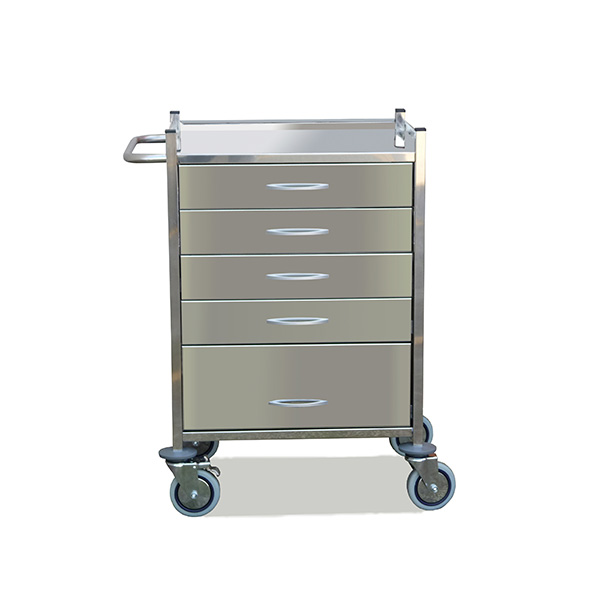 Chariot Inox avec 5 tiroirs