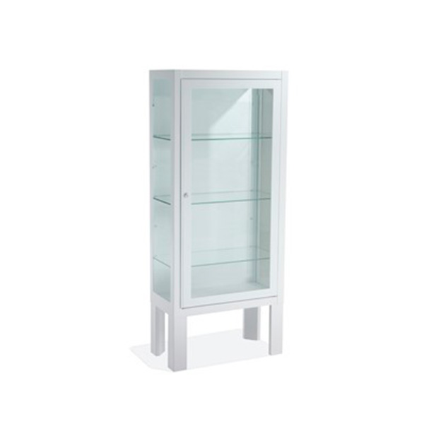 Vitrina 1 pie puerta blanca