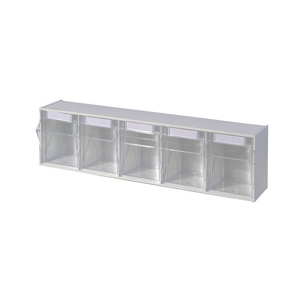 Kippbehälter 5 Schubladen. 600 x 133 x 165 mm.