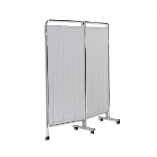 Biombo 2 Cuerpos Inoxidable. 75x2cm x 40cm x 177cm.