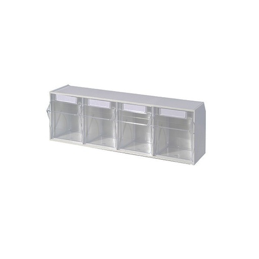 [X-BOX-4] Tilting container 4 drawers. 600 x 168 x 206 mm.