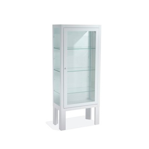 [F-VP-1B] Vitrina 1 pie puerta blanca