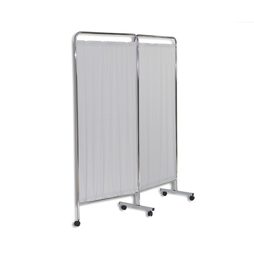 [F-BIOM-2I] Biombo 2 Cuerpos Inoxidable. 75x2cm x 40cm x 177cm.